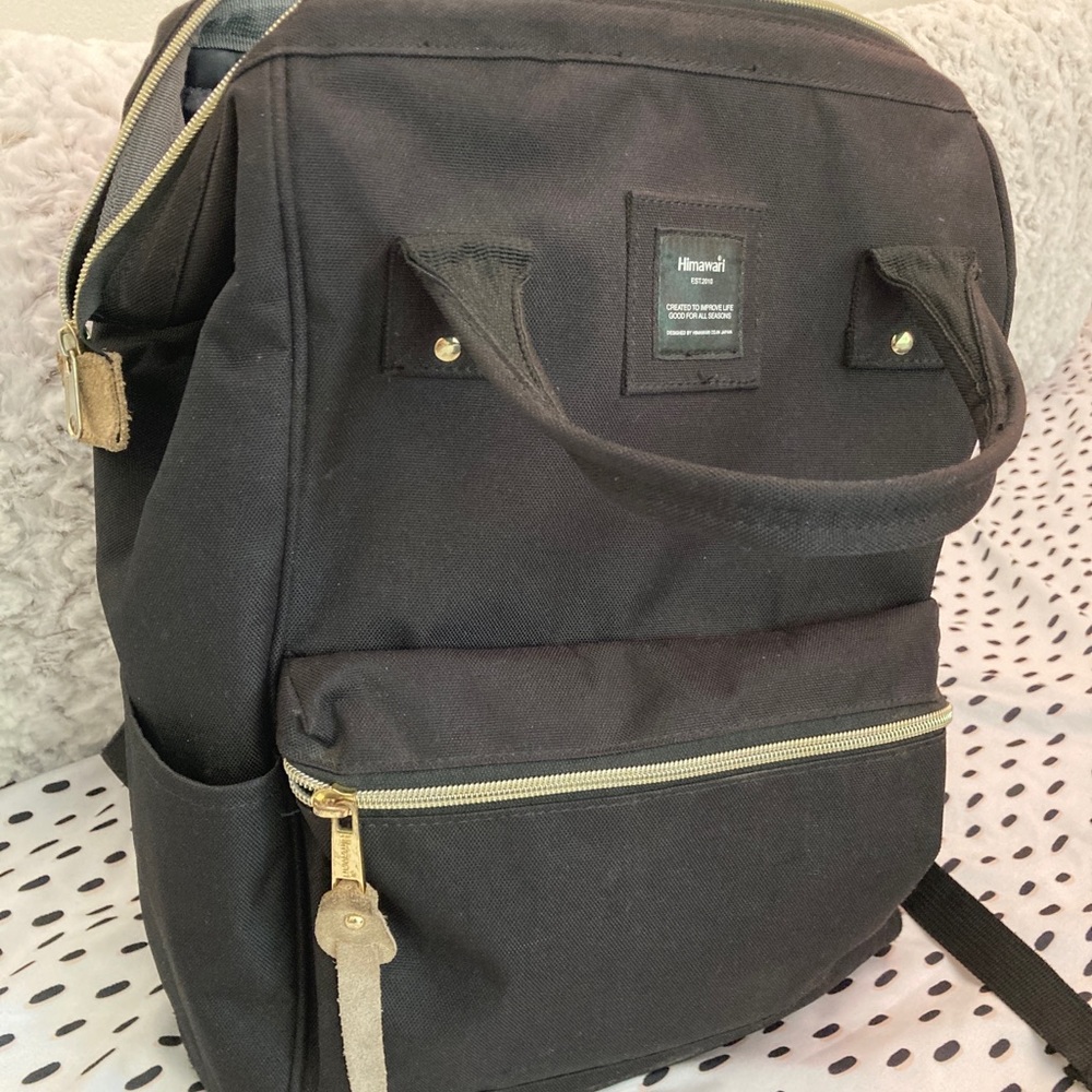 Himawari Black Backpack